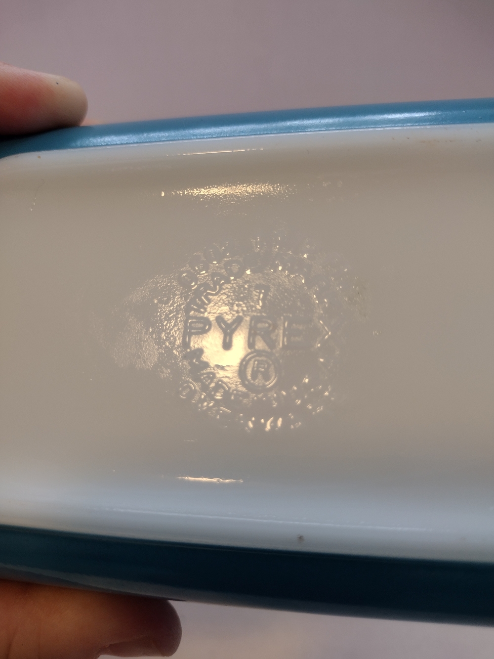 Pyrex Rectangular Blue Ceramic Baking Dish - Picture 5 of 10